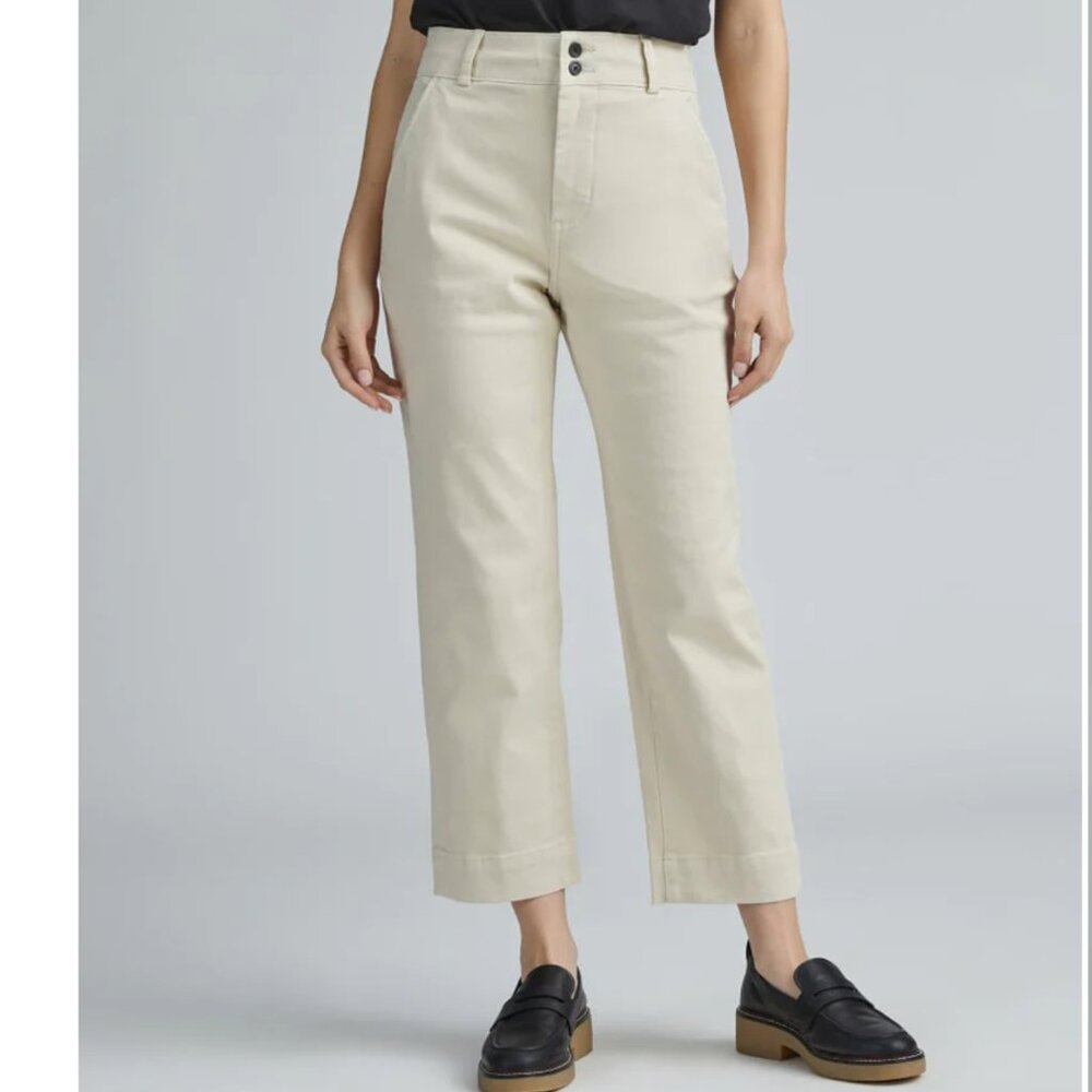 Everlane Organic Straight Leg Pant in Pumice Stone